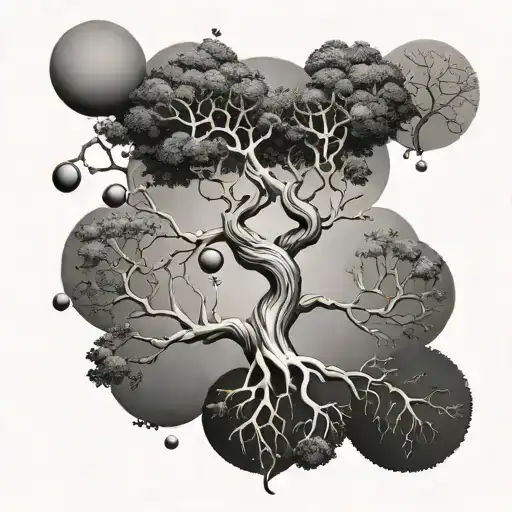 Seretonin Molecule That Represents Family Tree