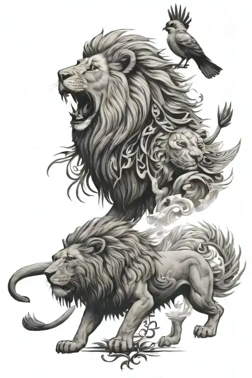 Bird And Lion