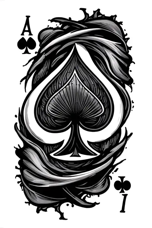 Ace Of Spades Card Fading Away