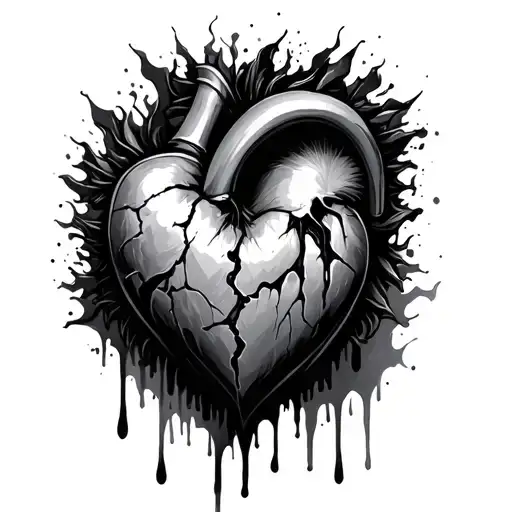 999 Bleeding Broken Heart
