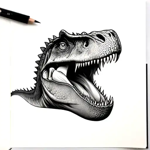 Show Me A Tattoo Of A Peep With A Bite Taken Out By A Dinosaur