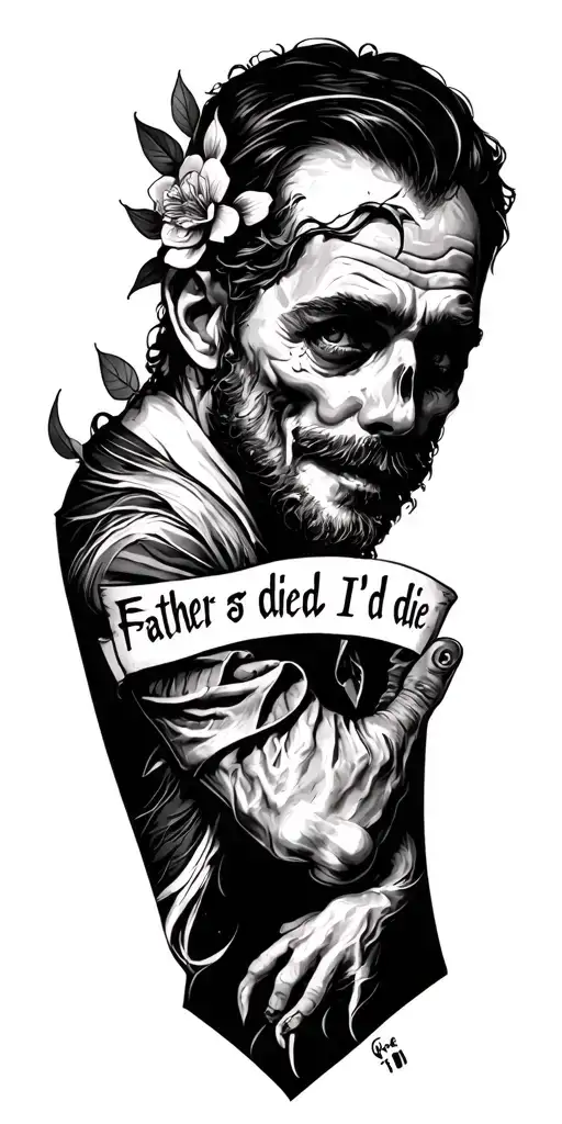 Make Father Died I'd Die Right Arm Sleeve