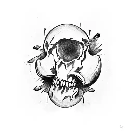 Skull Bites Bullet