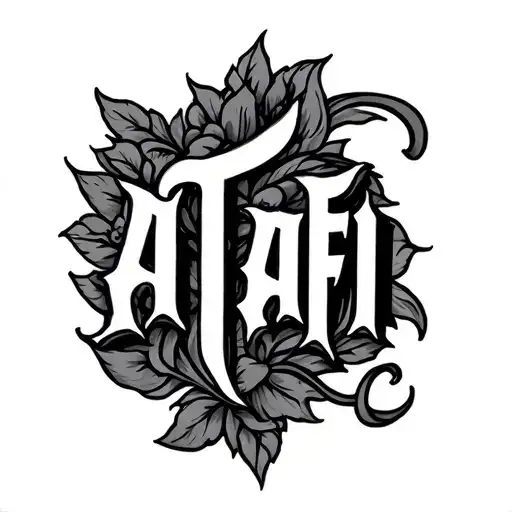 Atrafi Tattoo Lettering