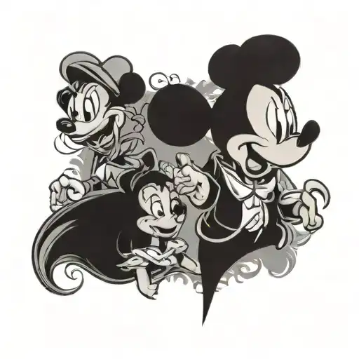 Vintage Disney Character Montage