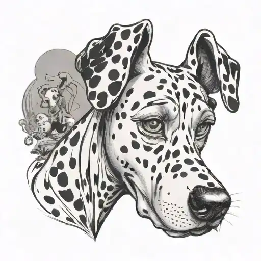 Vintage Disney Dalmatian Character Montage