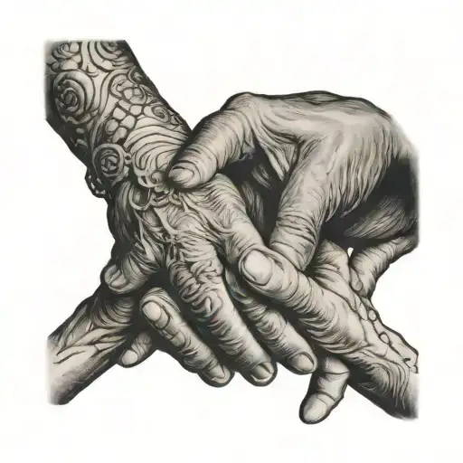 Memory Of Grandma Holding Hands