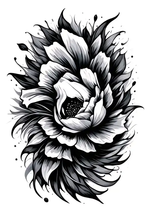 Stylised Brush Strokes Symbolizing