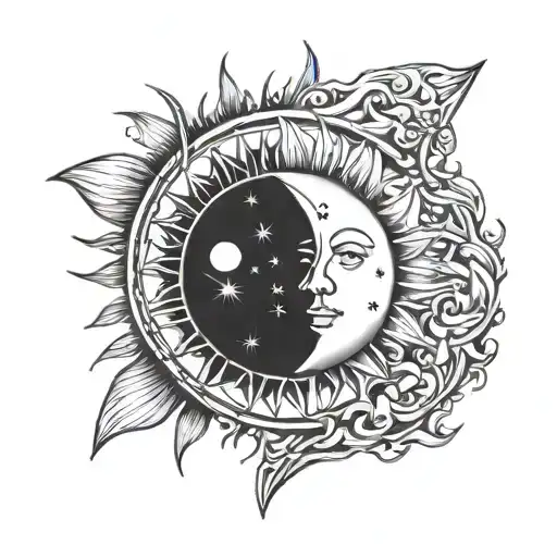 Sun And Moon With Forever Through It