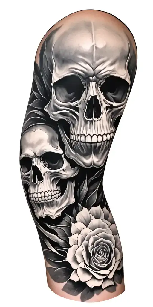 Full Sleeve With Skull