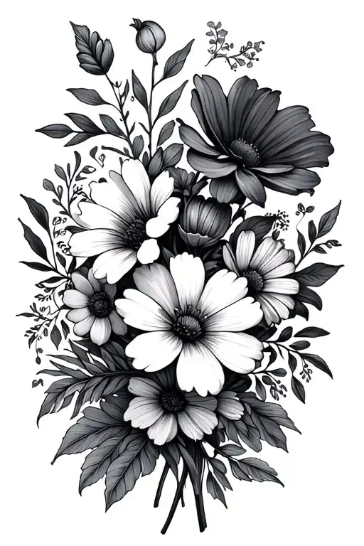 March And September Birth Flower Bouquet