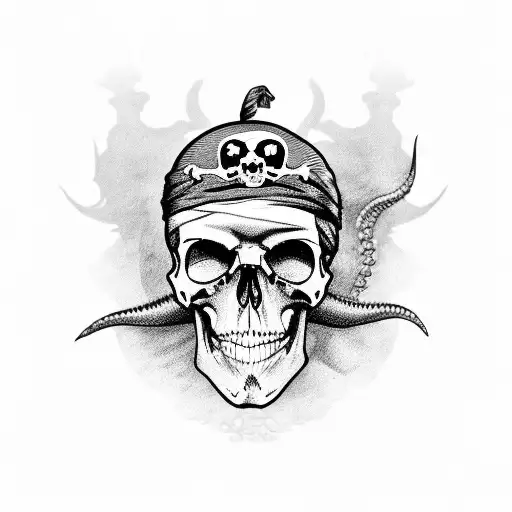 Pirate Skull Octopus
