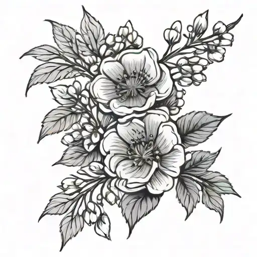 Symbol Of Gratitude Wrapped With Hawthorn Flowers