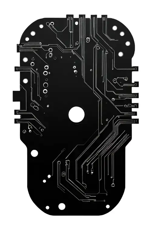 Circuit Board Design Representing Life