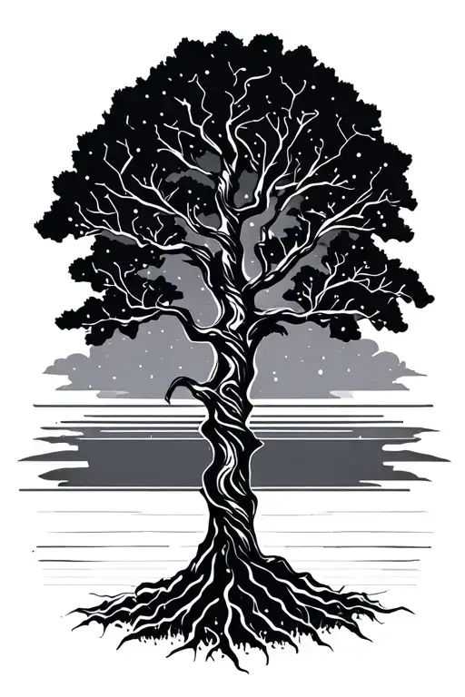 Minimal Circuit Design Representing Life Tree