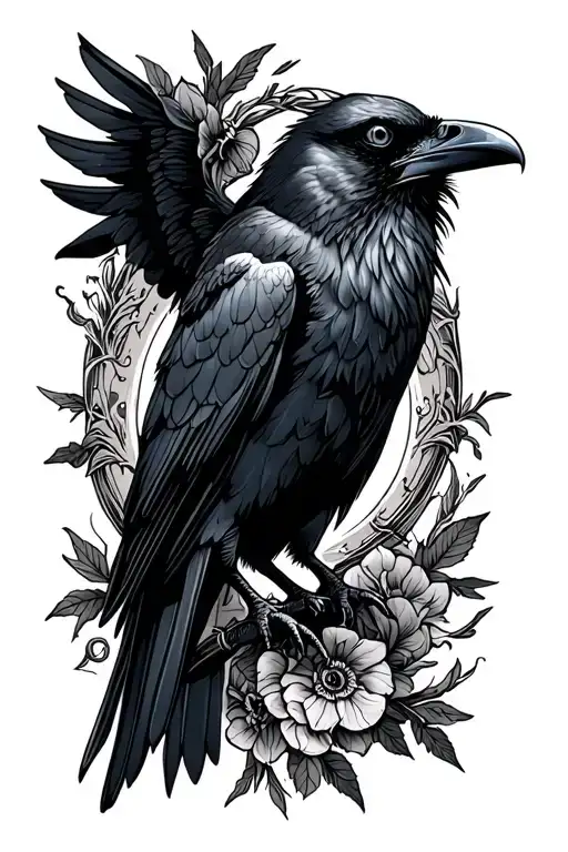 Raven Picture Frame