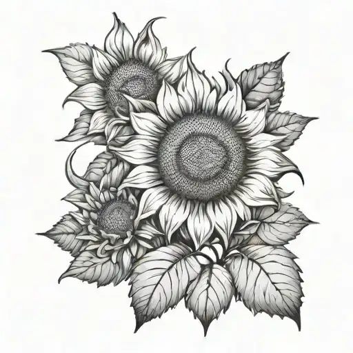 Sunflower Infinity Number 22