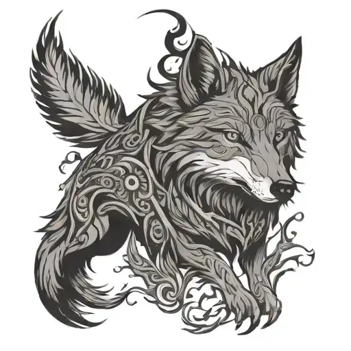 Trubal Wolf Bird Fire