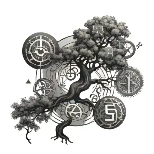 Tree With Math Symbols
