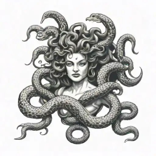 Medusa With Snakes
