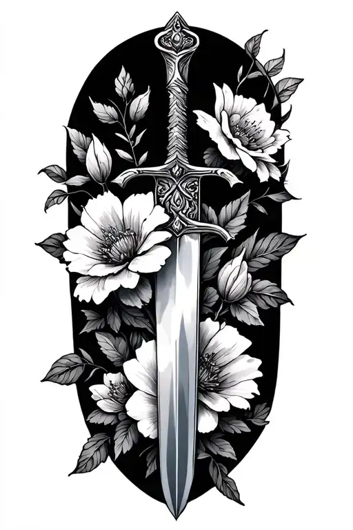 Sword And Flowers
