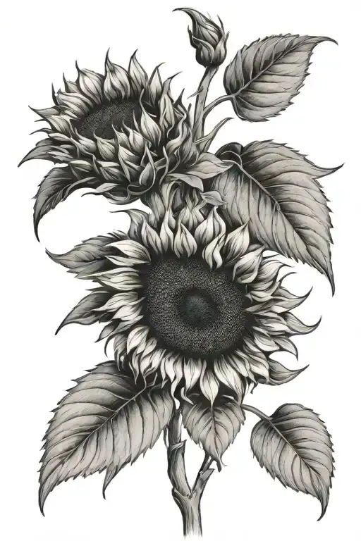 Sunflower Blooming