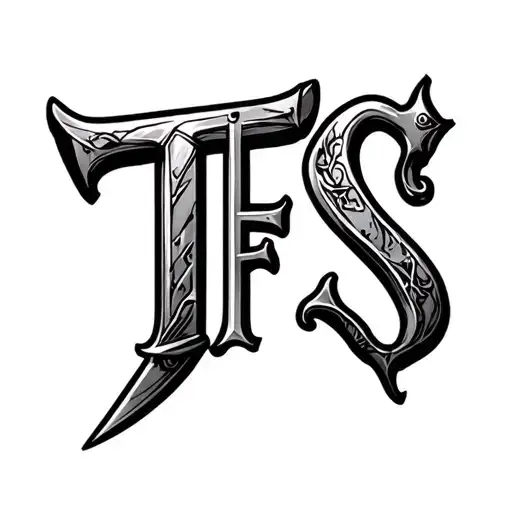 Dagger And Tfs Lettering