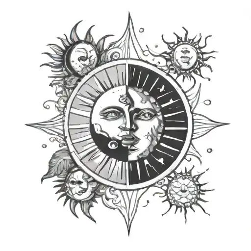 Sun And Moon Phases