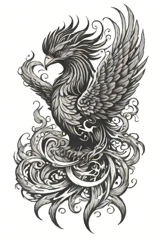Phoenix Rising From Ashes