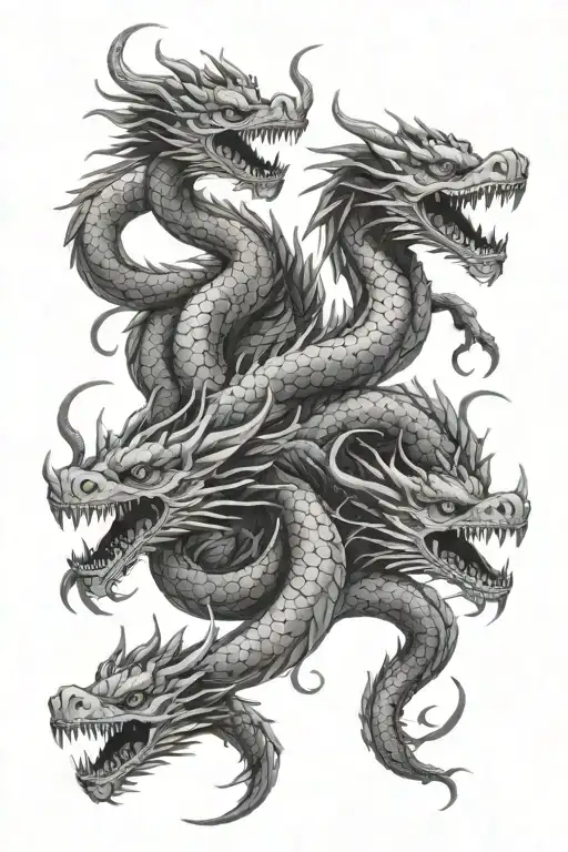 Hydra Dragon With 3 Heads