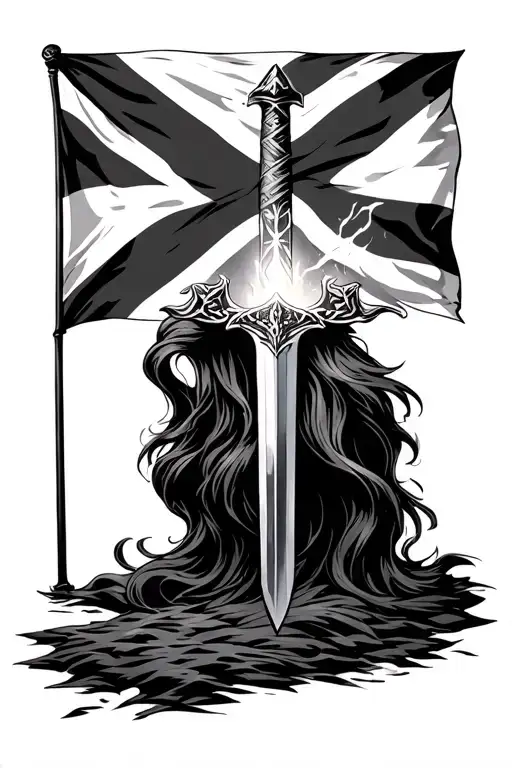 Brittany Breton Flag Flag That Lights Up The Sword Of Merlin The Enchanter