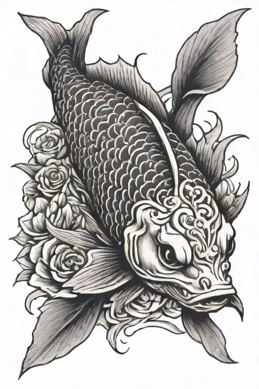 Skeleton Koi Fish