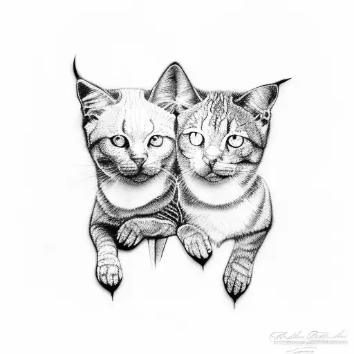 An Intricate Black And Grey Tattoo Featuring Sophia And Annabelle In A Florida Keys Setting