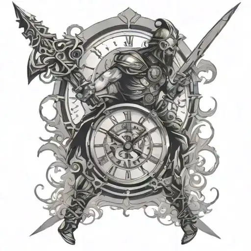 Warrior And Clock