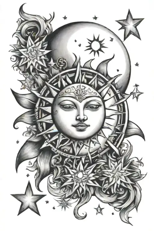 Sun Moon And Stars