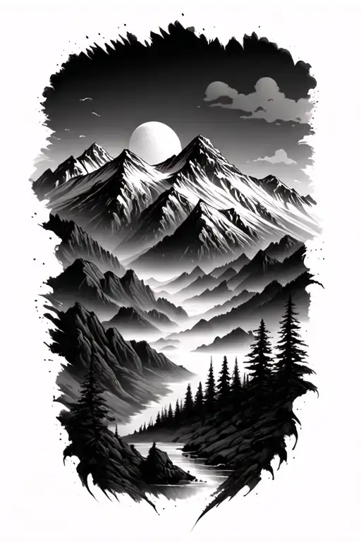 3 Mountain Landscape