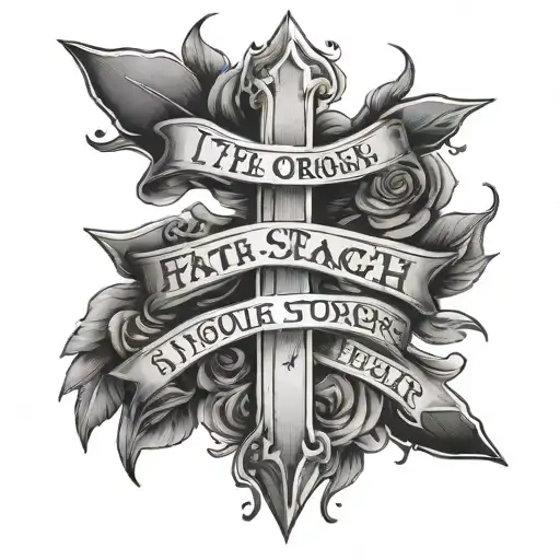 A Cross With The Inscription If Only Your Faith Was Stronger Than Your Fears