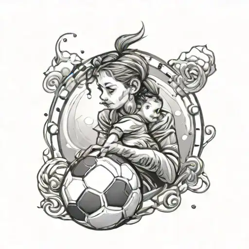 Daughter Date Of Birth With Soccer Ball
