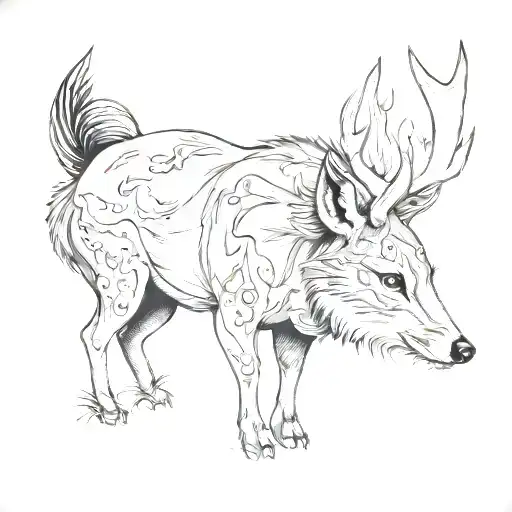 Deer Fox Racon And Possum