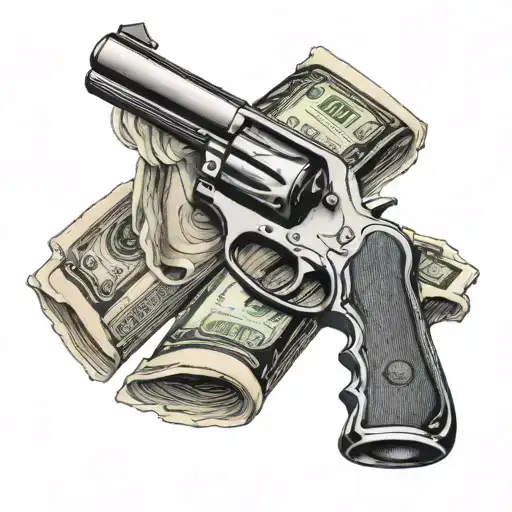 Dollars With Gun