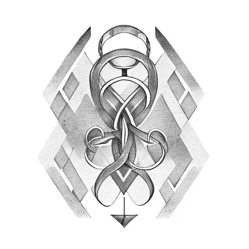 Nordic Symbols Bow And Arrow