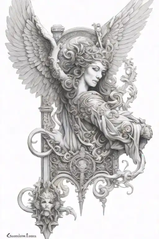 Gaurdian Of Heaven Gates Arc Angel