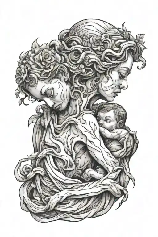 An Sculpture That Represents Mother But The Meaning Its Not Understandable