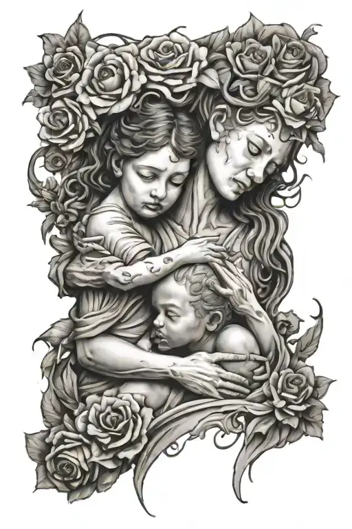 An Sculpture That Represents Mother But The Meaning Its Not Understandable Tattoo