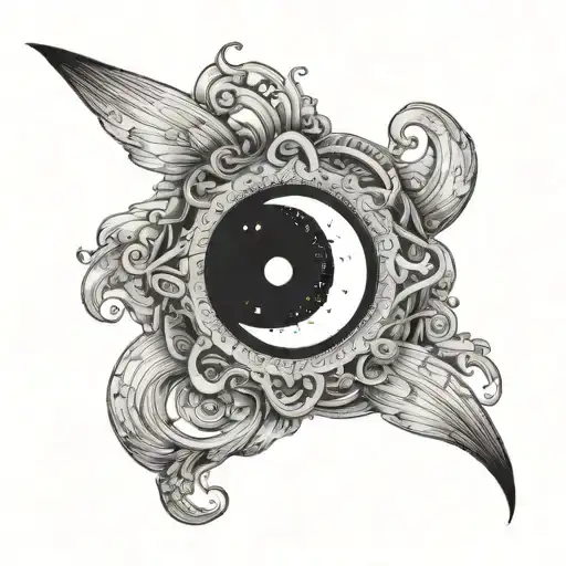 Infinity And Moon Merging Together