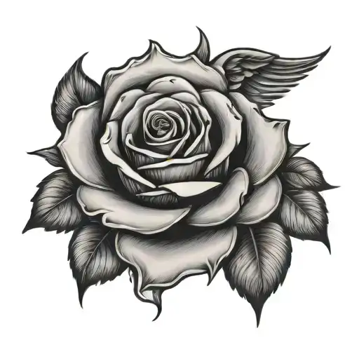 Rose And Wings