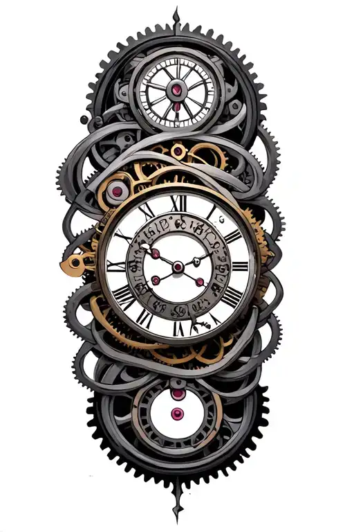 Clock Mechanism Intertwined