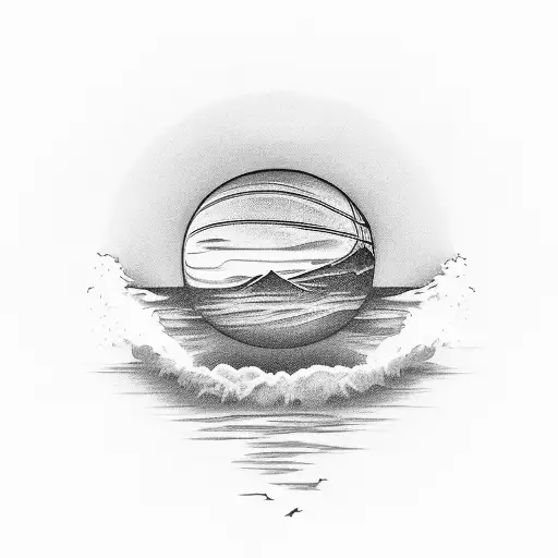 A California Sunset With A Silhouette Of A Basketball Player