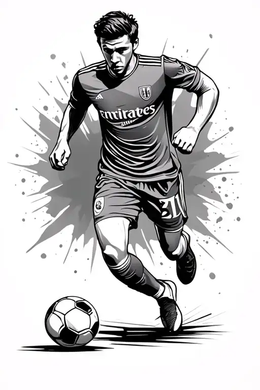 Soccer Player Dribbling