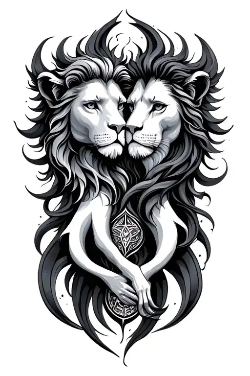 Intertwined Zodiac Signs Aquarius And Leo Zodiac Sign